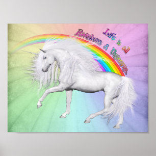 Rainbows und Unicorns Poster