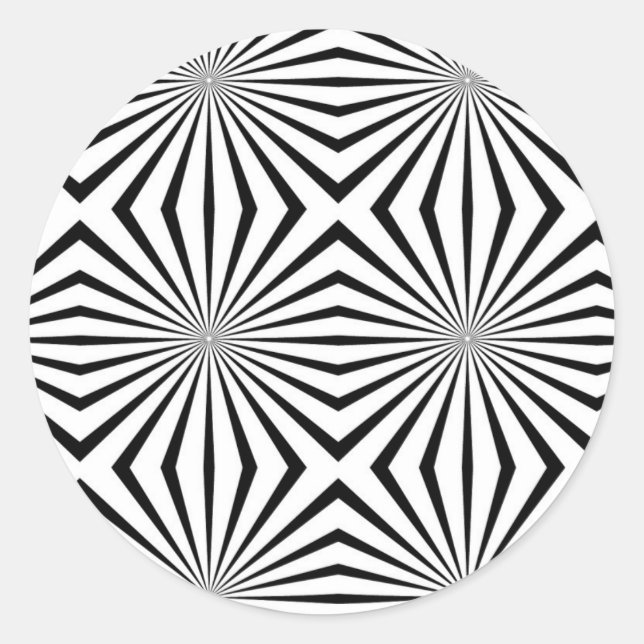 Rainbowwahre Halluzinationen Optische Illusion Runder Aufkleber (Vorderseite)