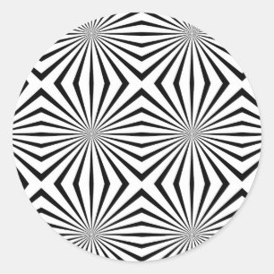 Rainbowwahre Halluzinationen Optische Illusion Runder Aufkleber