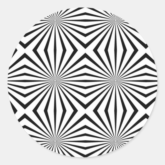 Rainbowwahre Halluzinationen Optische Illusion Runder Aufkleber (Vorderseite)