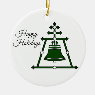 Raincross - Corinne Renee Design - Happy Holidays Keramik Ornament