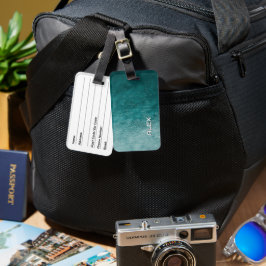 Raindrop auf dem Aquamarinen Ozean - Gewässer Text Gepäckanhänger