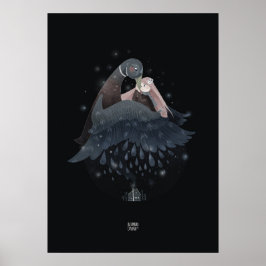RAINDROP DUCK von Alexandra Dikaia Poster