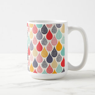 Raindrop Pop Art Dot Muster Kaffeetasse