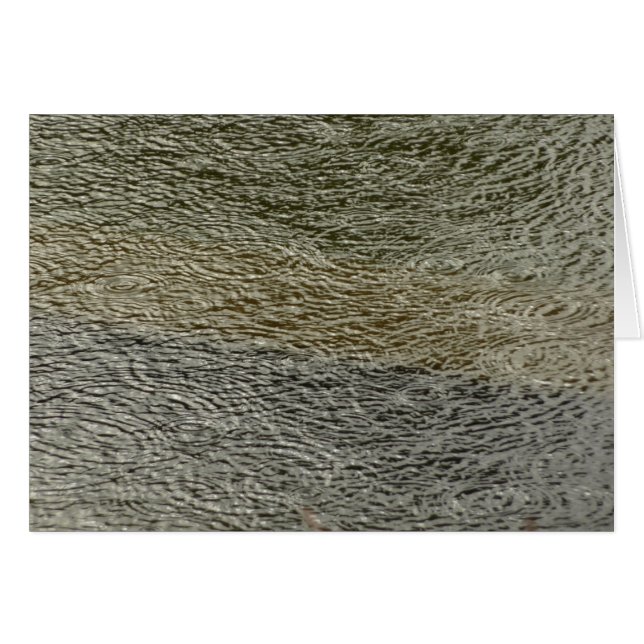 Raindrop Ripples Abstrakte Naturfotografie (Vorderseite (Horizontal))