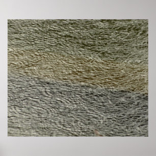 Raindrop Ripples Abstrakte Naturfotografie Poster