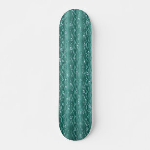 Raindrops auf grünem Metall Skateboard