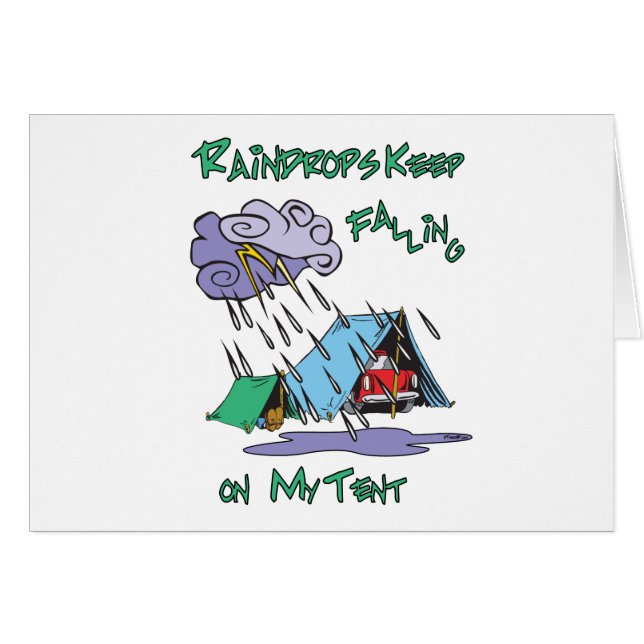 Raindrops-Camping (Vorderseite (Horizontal))