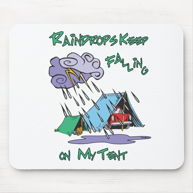 Raindrops-Camping Mousepad (Vorne)