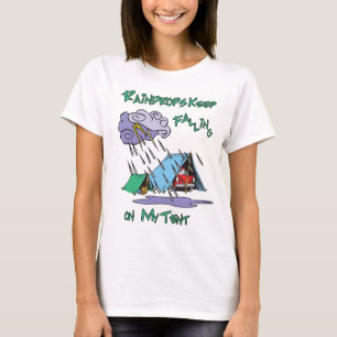 Raindrops-Camping T-Shirt