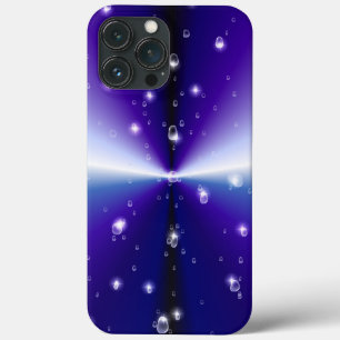 Raindrops mit Sternen auf Lila blauen Regenbogen Case-Mate iPhone Hülle