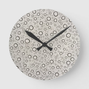 Raindrops Runde Wanduhr