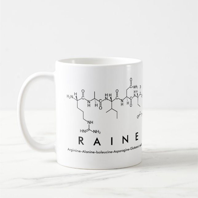 Raine Peptid Name Tasse (Links)