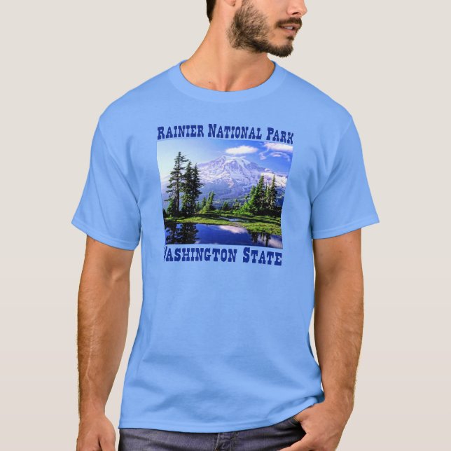 Raineer Nationalpark - Washington-Staat T-Shirt (Vorderseite)