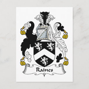 Raines Familienwappen Postkarte