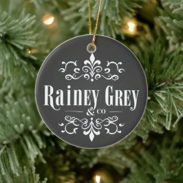 Rainey Grey + Co-Logo [4] Keramik Ornament