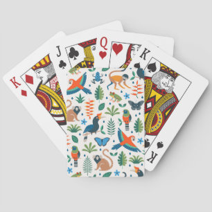 Rainforest Animal Pattern Spielkarten