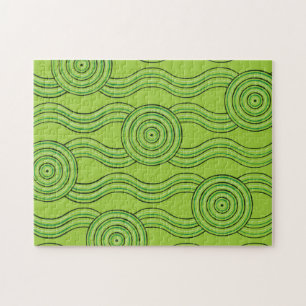 Rainforest Australian Dreamtime River Pattern Puzzle