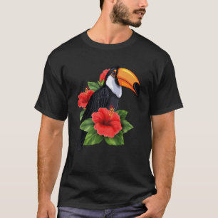 Rainforest Bird Tropical Animal Exotic Toucan Flor T-Shirt