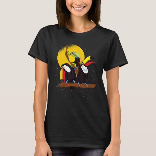 Rainforest Bird Tropical Animal Exotic Toucan T-Shirt (Vorderseite)
