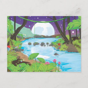 Rainforest River Postkarte