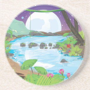 Rainforest River Sandstein Untersetzer