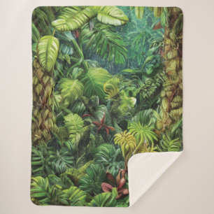 Rainforest Sherpa Blanket Sherpadecke