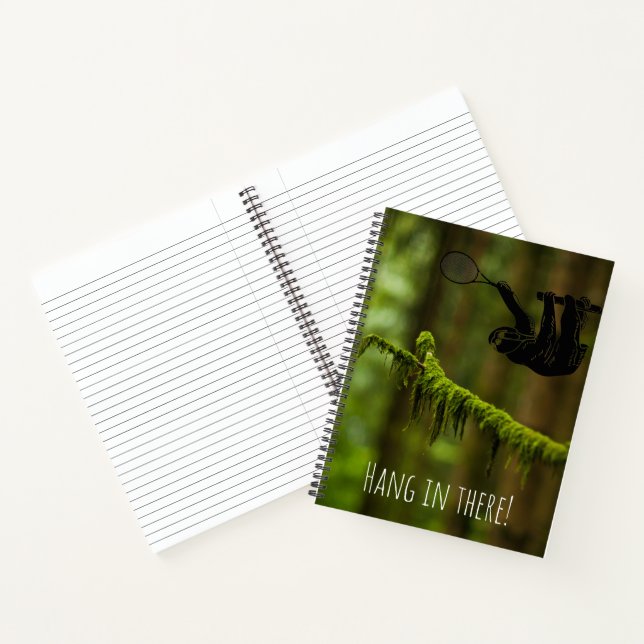 Rainforest Tennis Sloth Notizbuch (Innenseite)