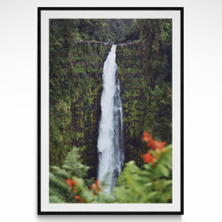 Rainforest Waterfall Fotoster Poster