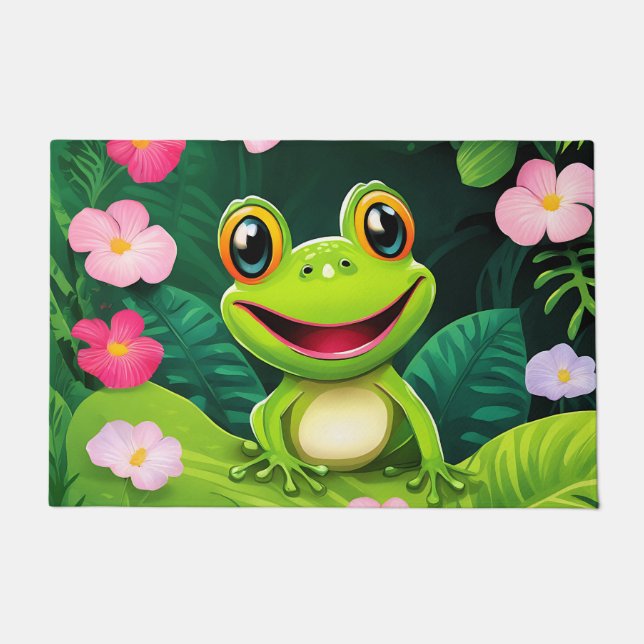 Rainforest Wildlife Frosch Fußmatte (Vorderseite)