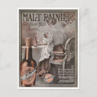 Rainier-Bier-Werbung (1909) Mutter Werbung Postkarte