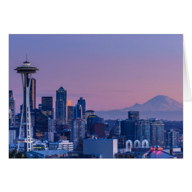 Rainier im Hintergrund. (Vorderseite (Horizontal))