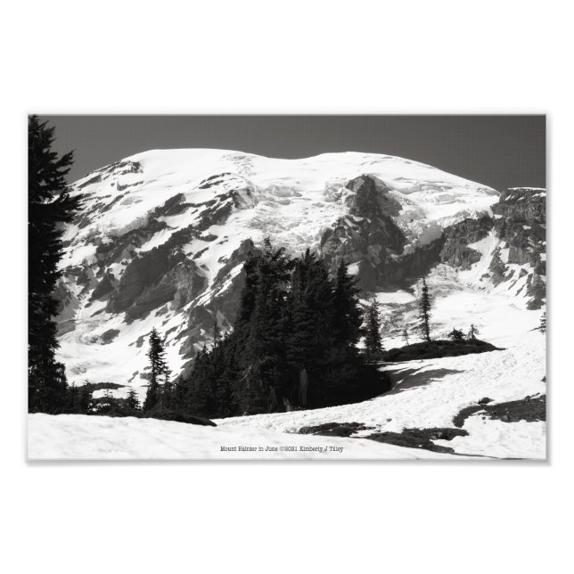 Rainier im Juni Fotodruck (Vorne)