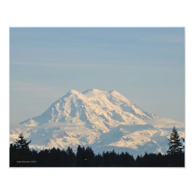 Rainier mit 20 x 16 Berg Fotodruck (Vorne)
