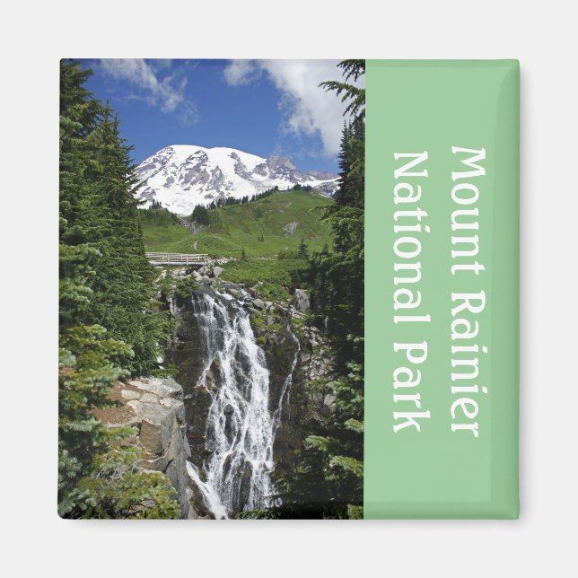 Rainier mit Wasserfall Magnet (Vorne)