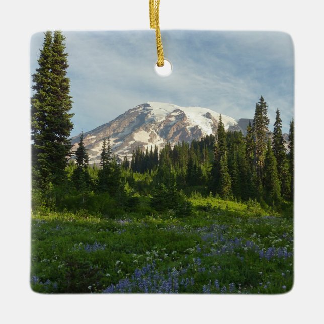 Rainier Morning Light Keramikornament (Vorderseite)
