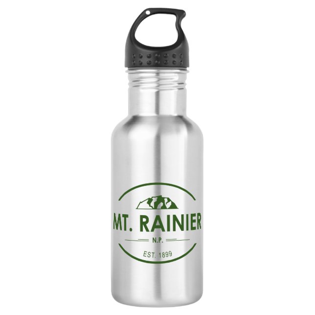 Rainier-Nationalpark Edelstahlflasche (Vorderseite)