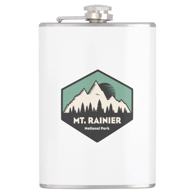 Rainier-Nationalpark Flachmann (Vorderseite)