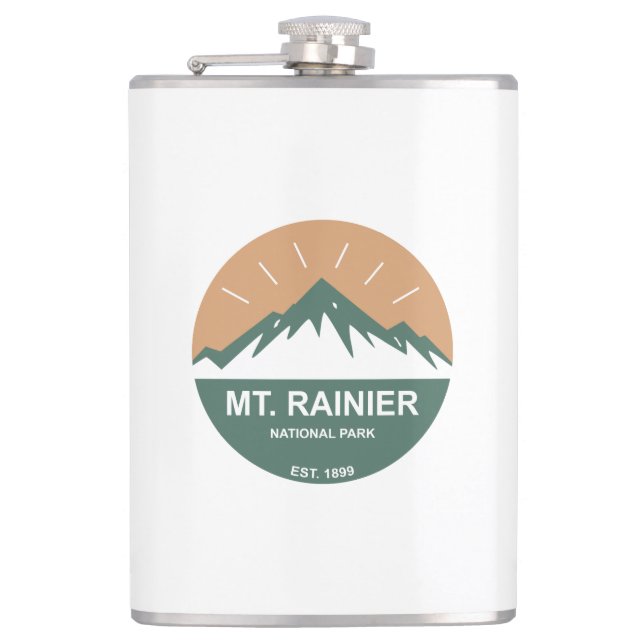 Rainier-Nationalpark Flachmann (Vorderseite)