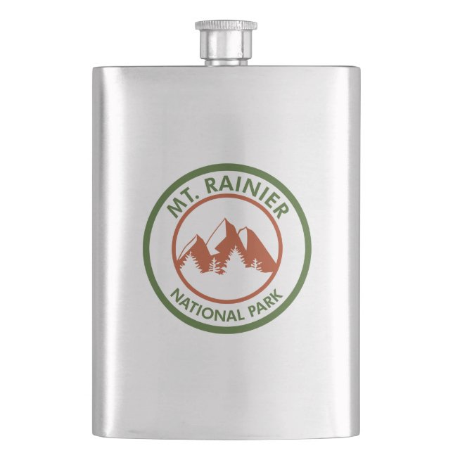 Rainier-Nationalpark Flachmann (Vorderseite)