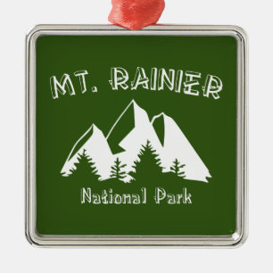 Rainier-Nationalpark Ornament Aus Metall