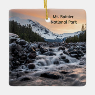 Rainier Nationalpark Souvenir Keramikornament
