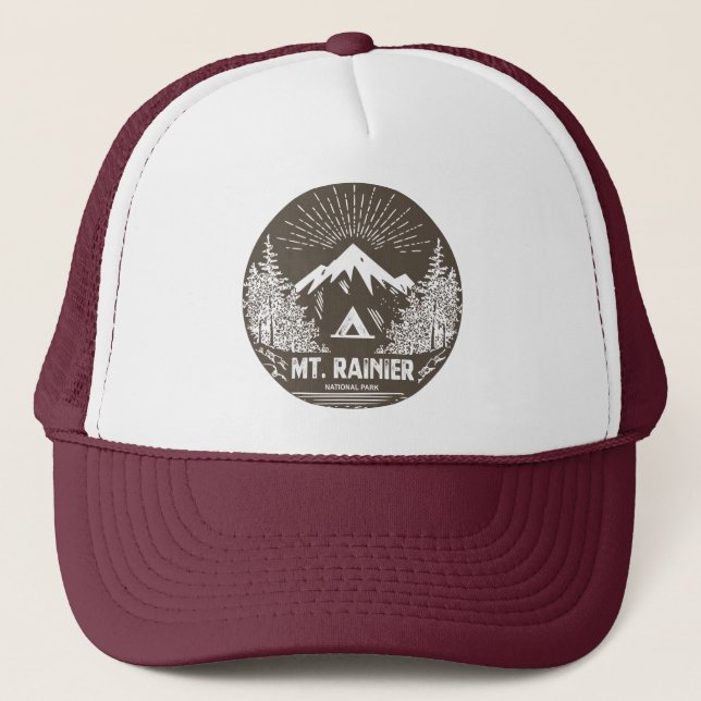 Rainier-Nationalpark Truckerkappe (Vorderseite)