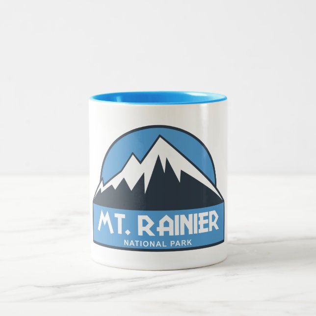 Rainier-Nationalpark Zweifarbige Tasse (Mittel)