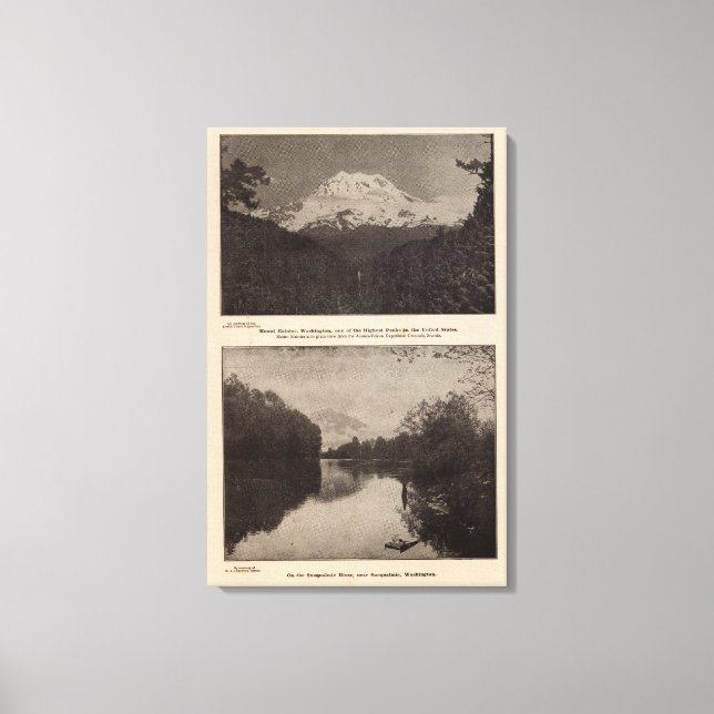 Rainier Snoqualmie R Leinwanddruck (Vorderseite)