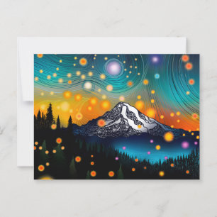 Rainier Starry Sky Postkarte