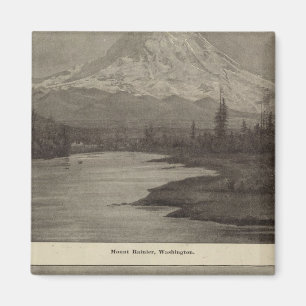 Rainier Steilacoom Beach Magnet