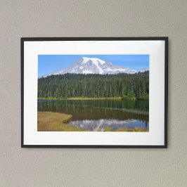 Rainier und Reflection Lake Poster