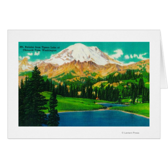 Rainier vom Tipsoo See am Chinook Pass (Vorderseite (Horizontal))