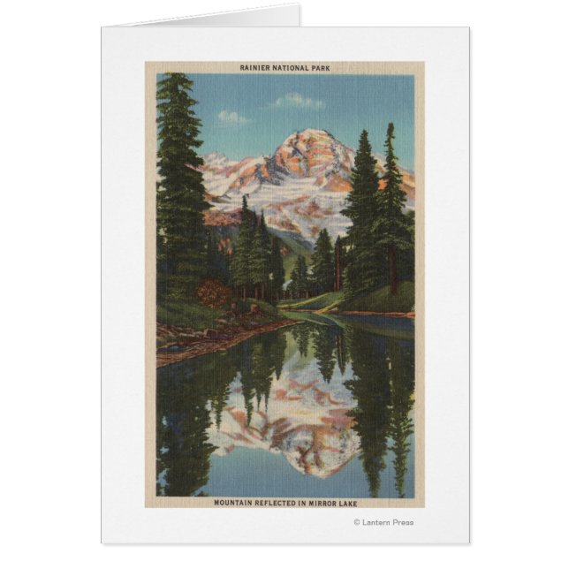 Rainier, WA - Mirror Lake mit Reflektion (Vorne)